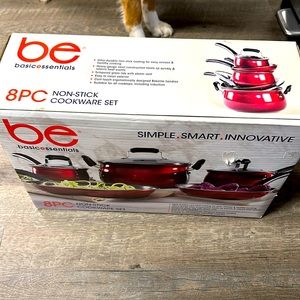 BeBasicEssentials 8PC Non-Stick CookWare Set
